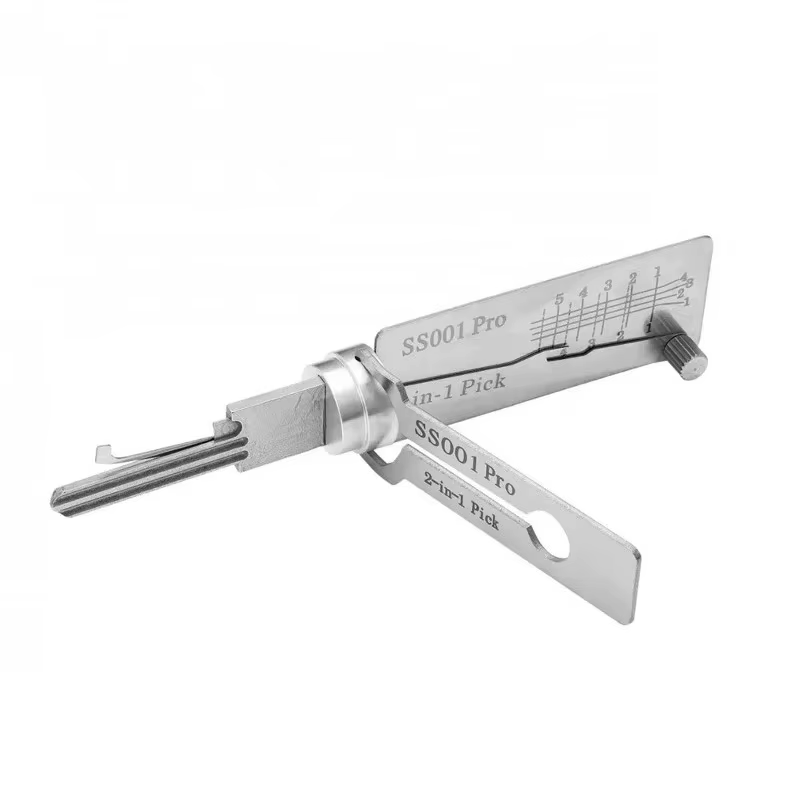 Outils de serrurier 2-en-1 SS001 pour Lishi Yale