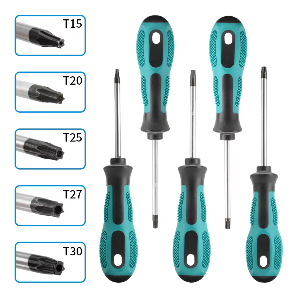 Tournevis Torx magnétique de précision T5 T6 T7 T8 T9 T10 T15 T20 T25 T27 T30 Kit d'outils manuels de réparation de