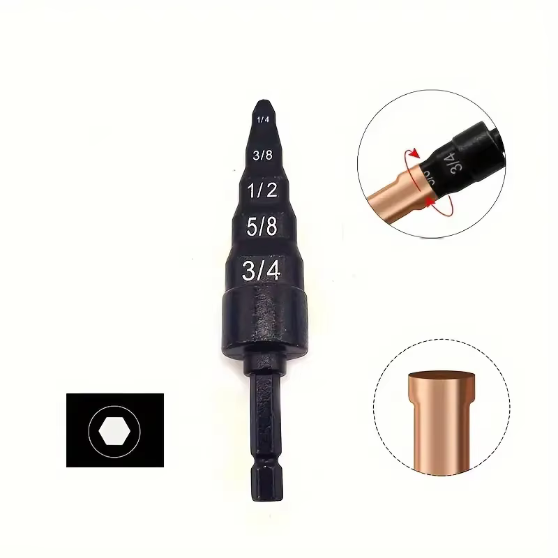 Extenseur de tuyau en cuivre de climatisation 1/4-3/4 et outil rotatif