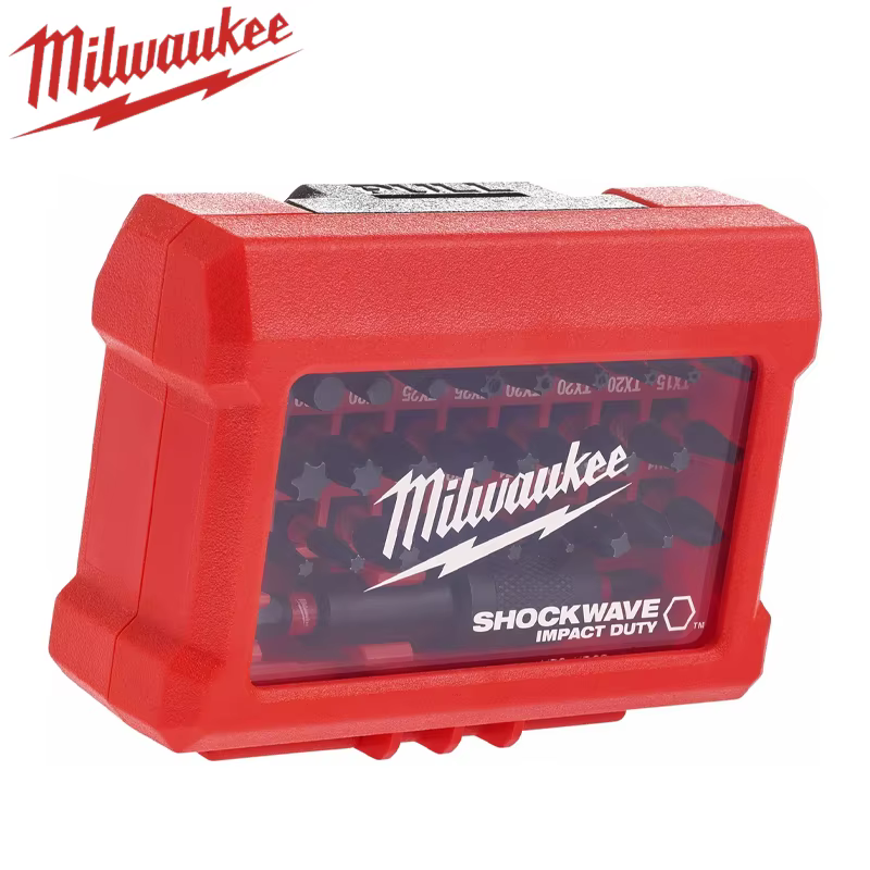 MILWAUKEE 4932464240 SHOCKWAVE 32 pièces jeu d'embouts de tournevis à percussion pour perceuse