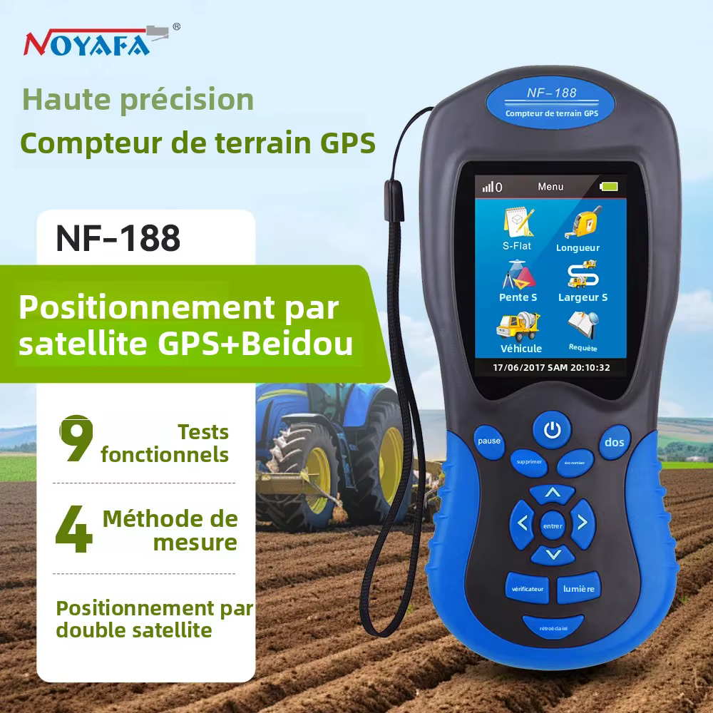 Noyafa NF-188 GPS dispositif de mesure de compteur de zone terrestre
