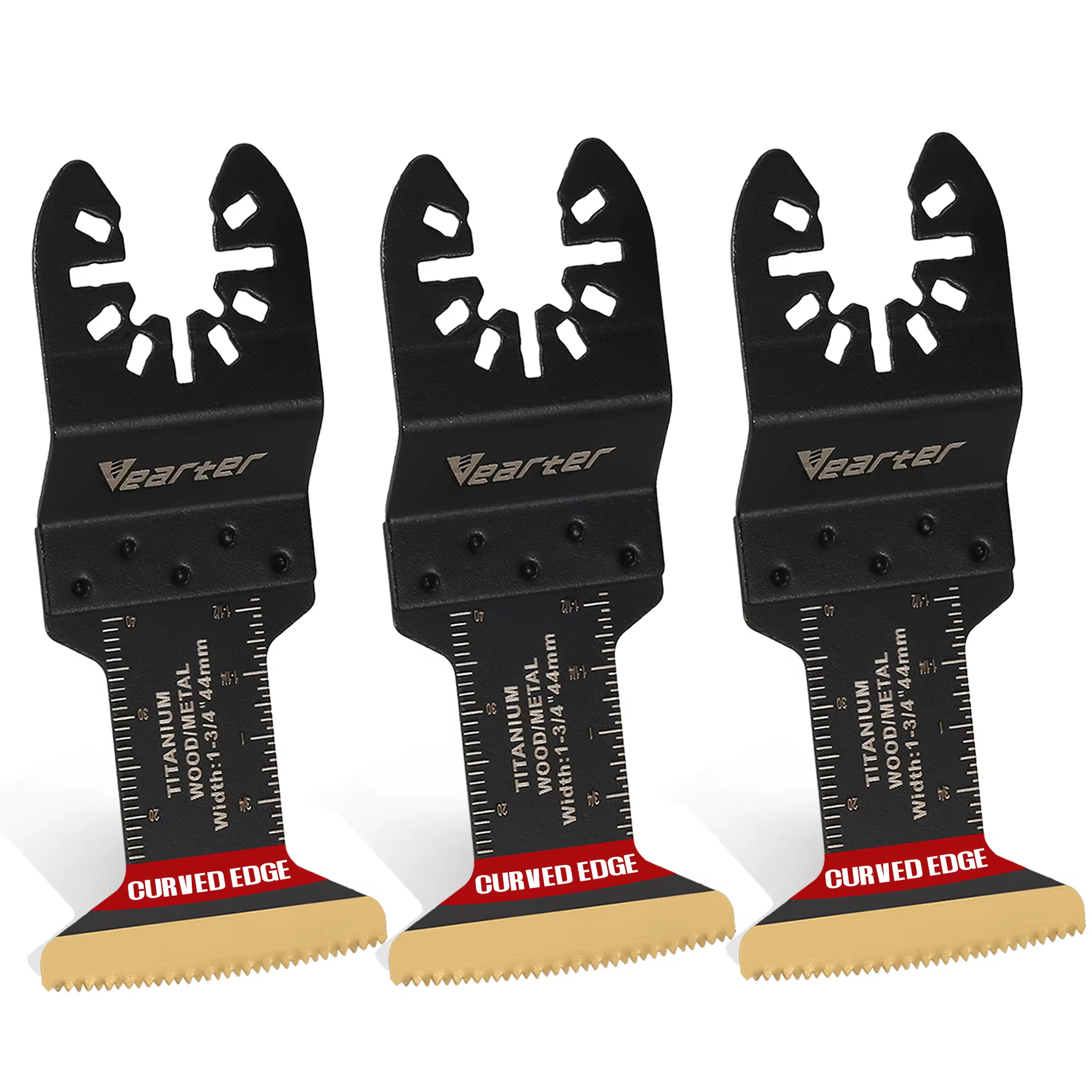 Vearter Lot de 5 lames de scie oscillant bimétallique de 44 mm