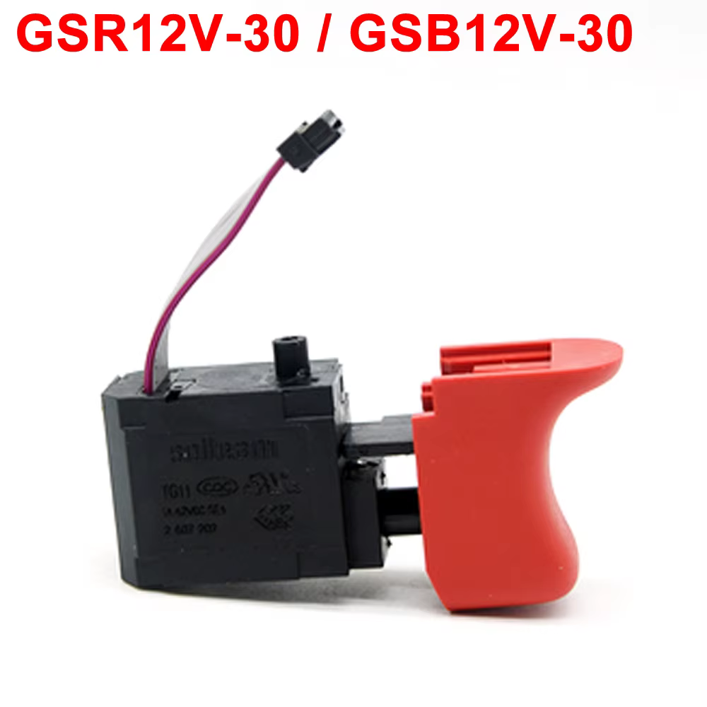 Interrupteur de perceuse à main de charge sans balais, 1 pièce, pour Bosch GSR12V-30/GSB12V-30, accessoires de perceuse électrique au Lithium