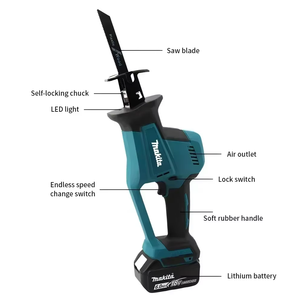 Scie sauteuse sans fil Makita DJR189Z 18V