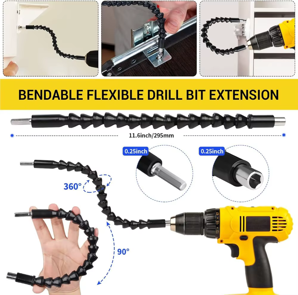 Kit d'extension de perceuse flexible L'extension
