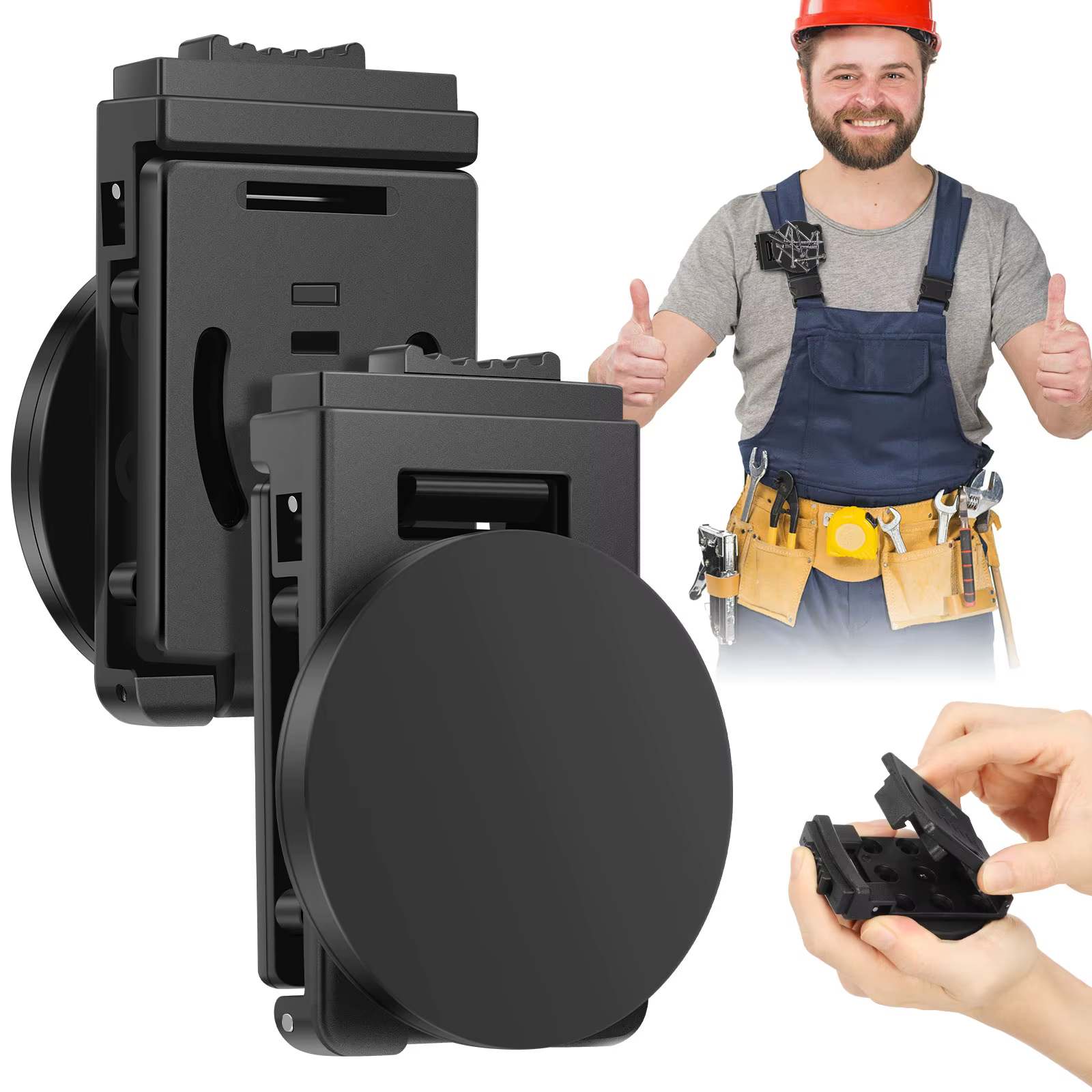 Clip magnétique robuste pour ceinture porte-outils