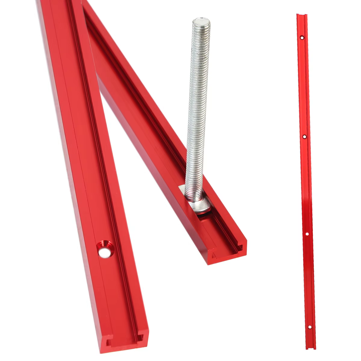 2 pièces Rail de guidage pour menuiserie 600 mm