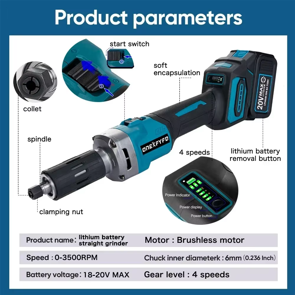 Makita-Meuleuse électrique sans balais