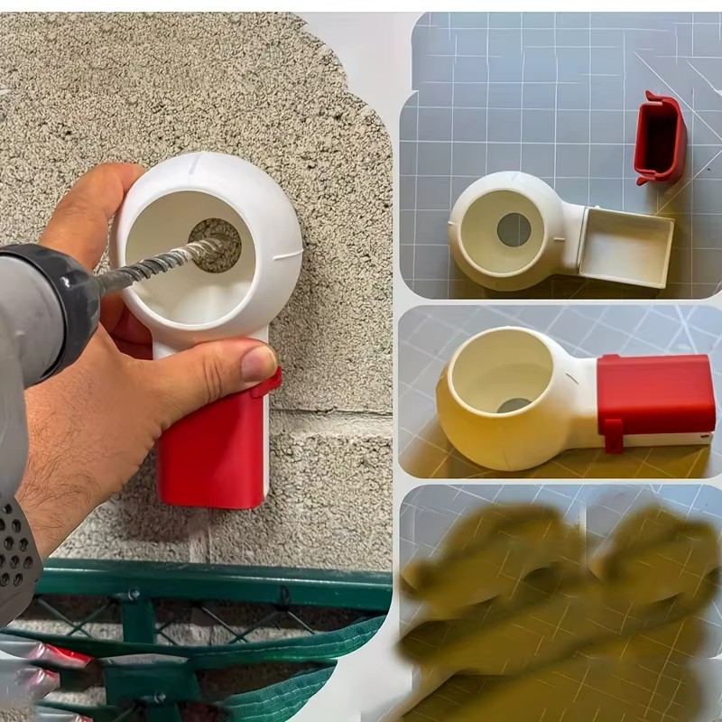 Boîte de dépoussiérage pour embout de perceuse à buse rotative