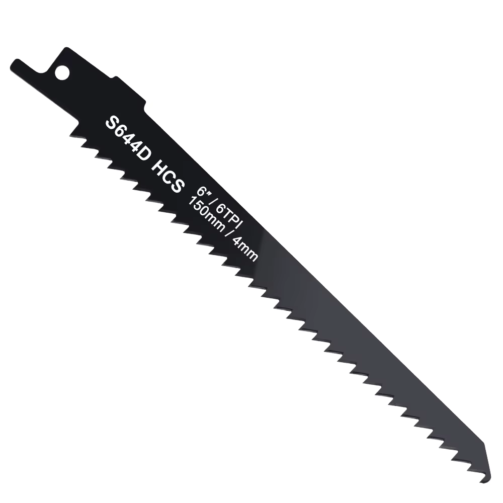 XCAN 1/2/5 pièces S644D lames de scie alternative 6 pouces 6TPI HCS sabre pour couper le bois PVC