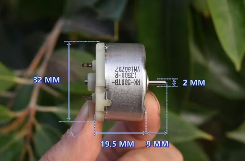 Micro moteur rond à balais de carbone RK-500TB-13500