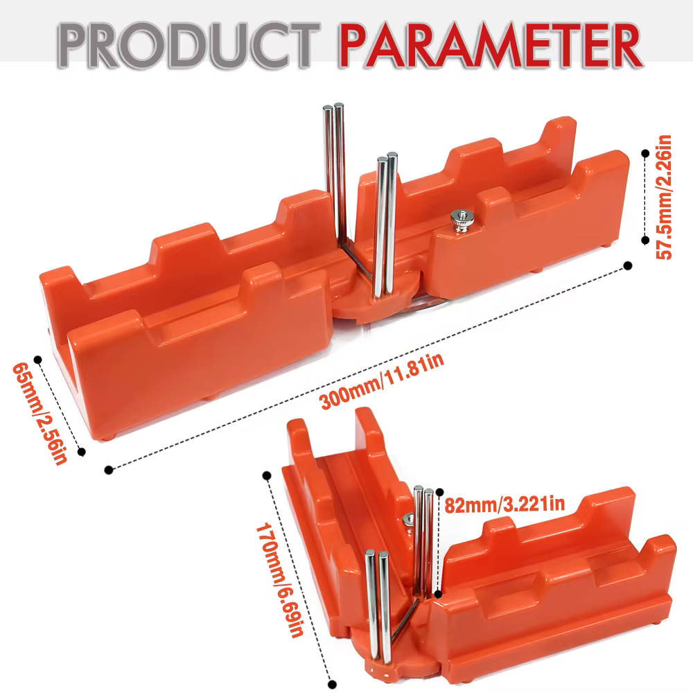 Outil de coupe de sciage d'angle de mesure d'onglet 2 en 1 85-180 °