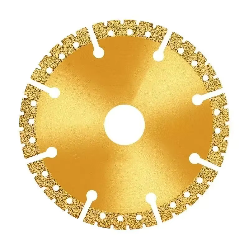 Lame de scie diamantée brasée sous vide jaune 4