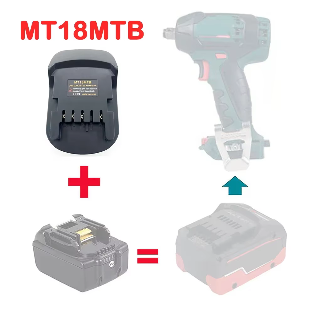 Adaptateur convertisseur de batterie pour outil électrique Metabo18V MT18MTB DM18MTB BS18MTB