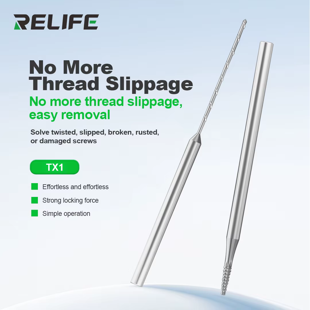 RELIFE – jeu de forets à vis à filetage coulissant TX1
