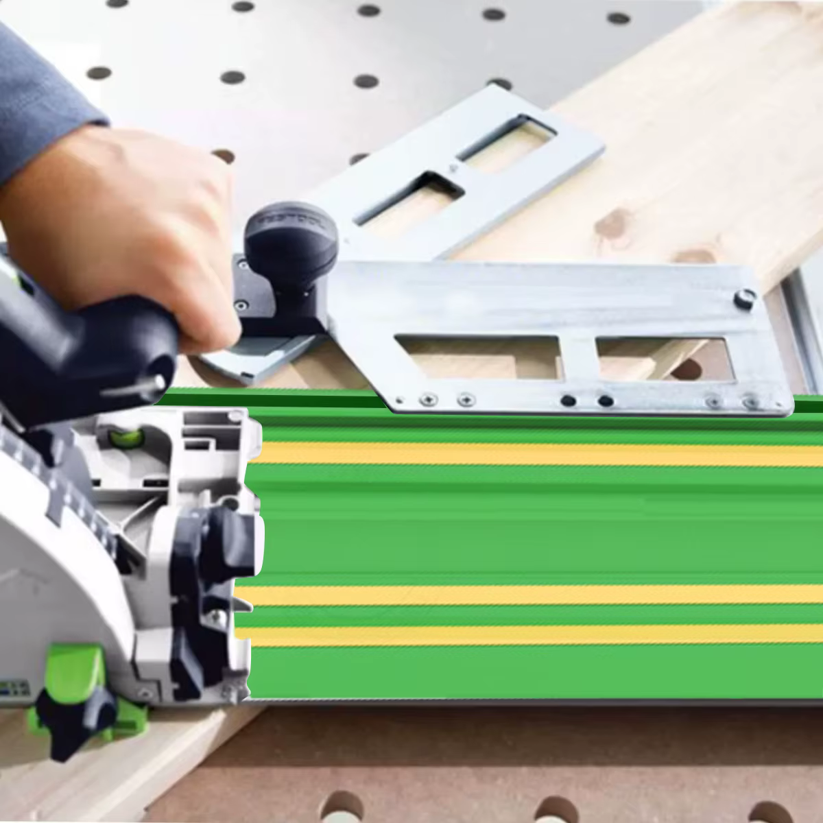 Rail de guidage en aluminium 400/800/1400 mm