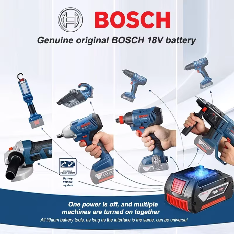 Batterie Bosch 18V, batteries de secours 18V et 6000mAh
