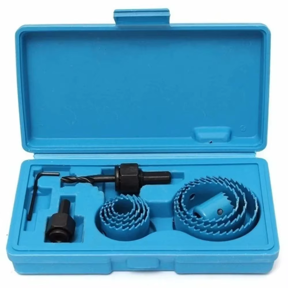 Kit de 11 scies cloches de 19-64 mm pour bois, métaux et alliages, avec étui