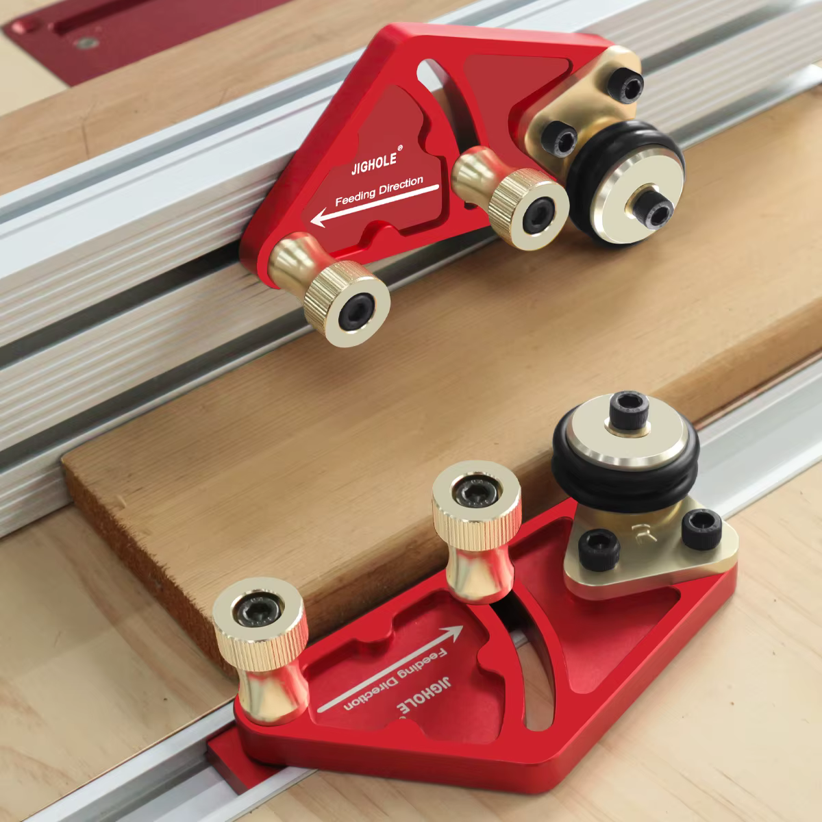 Guide d'alimentation excentrique pour scie de Table