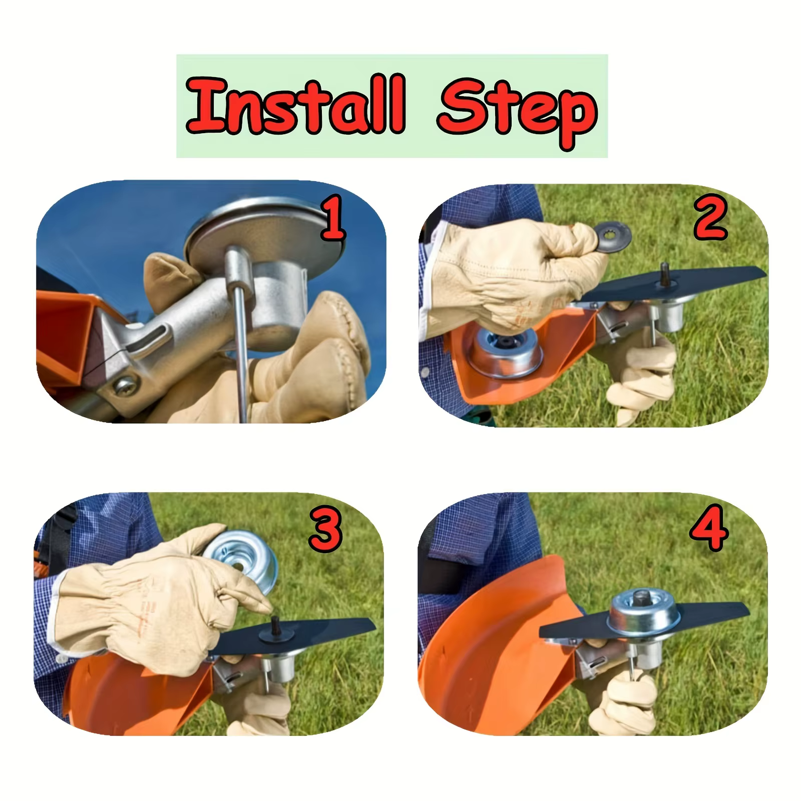LUSQI – Kit d'entretien de fixation d'adaptateur de lame pour Stihl (rondelle d'échappement