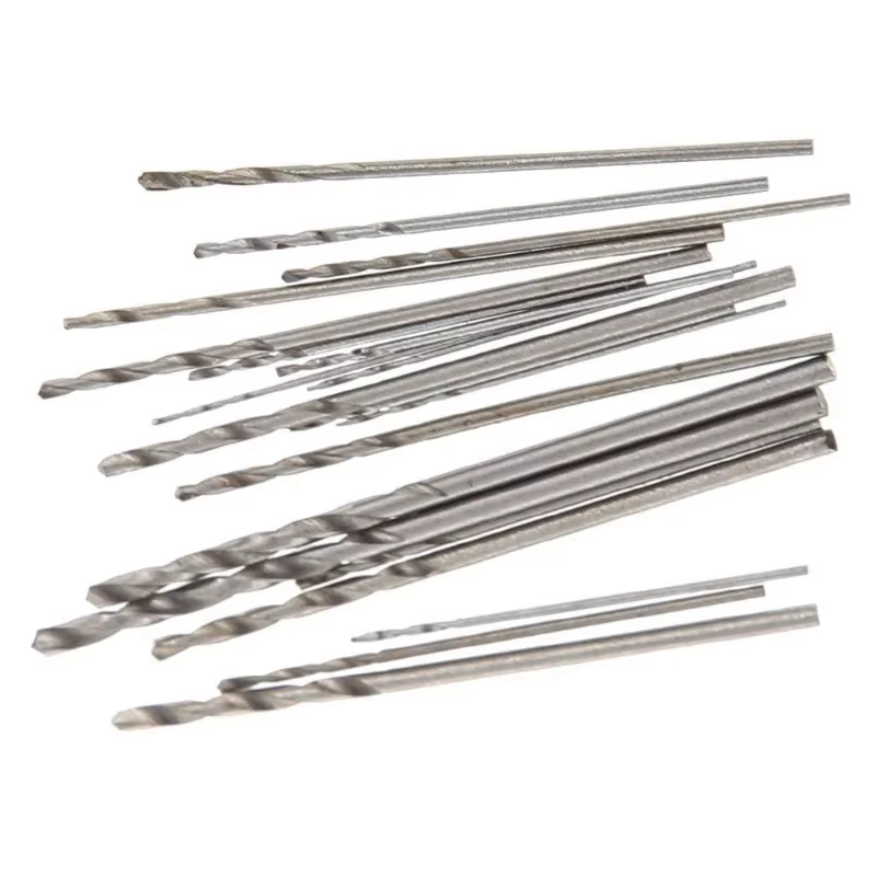 20 pièces 0.3mm-1.6mm HSS foret hélicoïdal Mini perceuse à main perforateur Micro jeu