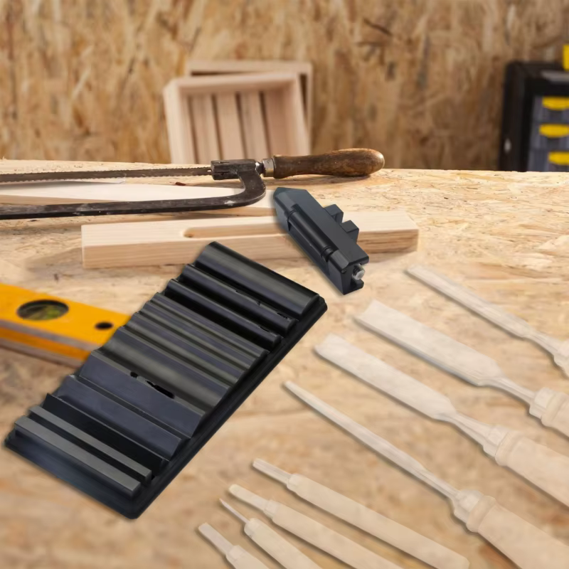 Affûteur d'outils en bois en alliage d'aluminium avec réglage rapide du biseau base antidérapante pour raffinement