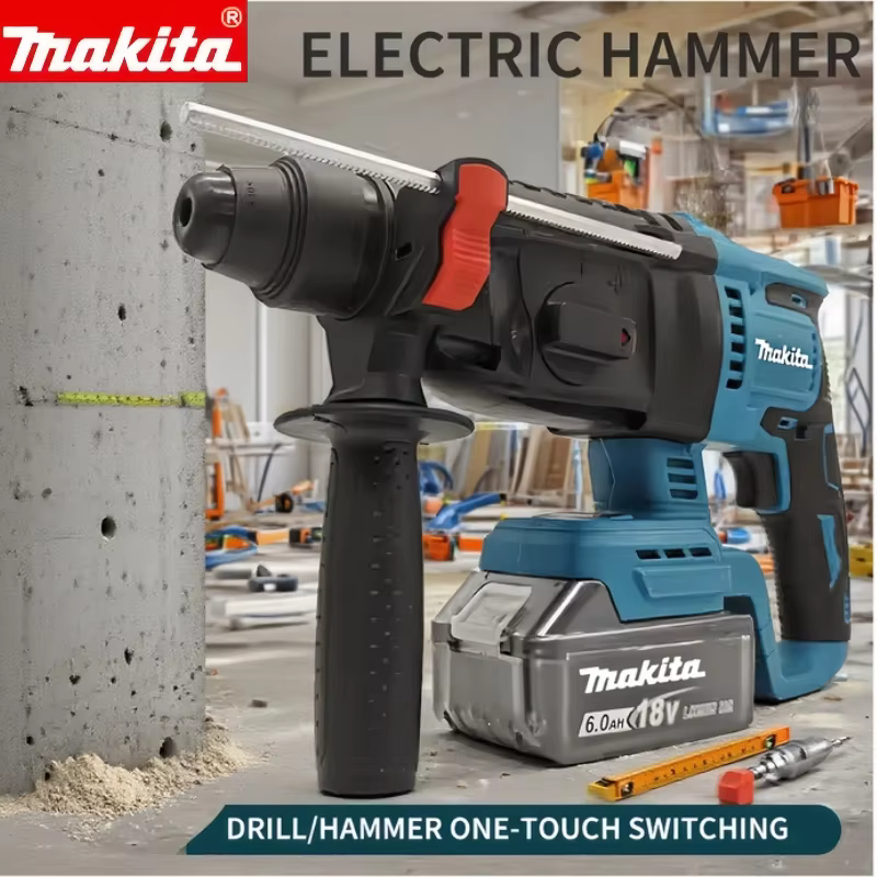 Makita Perceuse à percussion rotative sans fil 18V sans balais 26 mm - Outil électrique sans fil haute performance