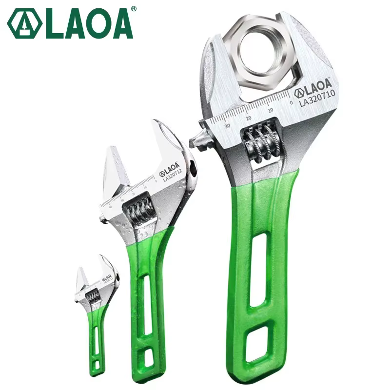 LAOA clé à manche court réglable légère grande clé ouverte 6 "8" 10 "12" outil de réparation