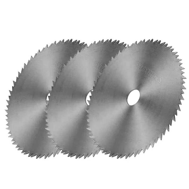 Lot de 3 mini-lames de scie circulaire de 75 mm (3 pouces) à 72 dents pour la découpe du bois