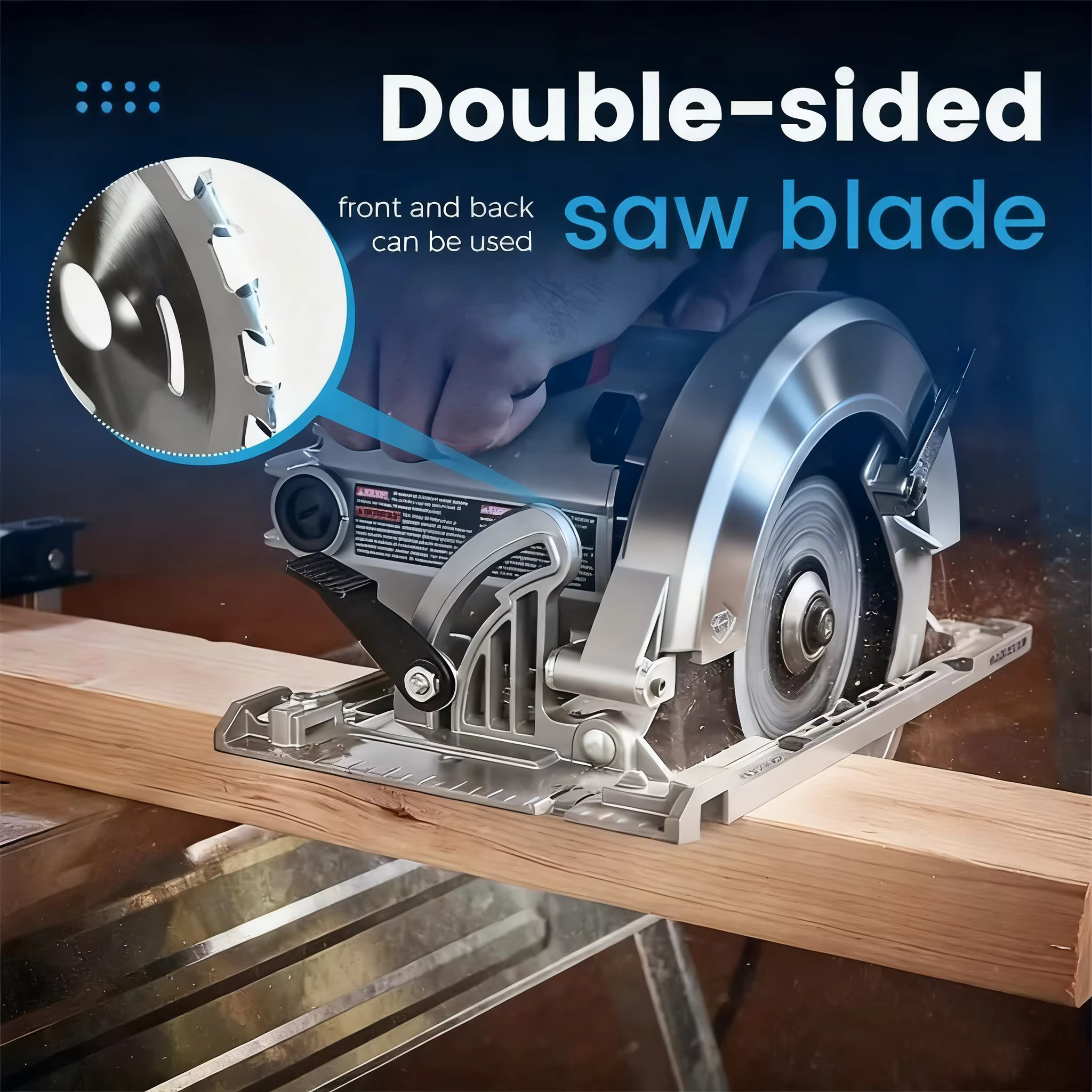 Lame de scie Double face professionnelle en alliage pour le travail du bois