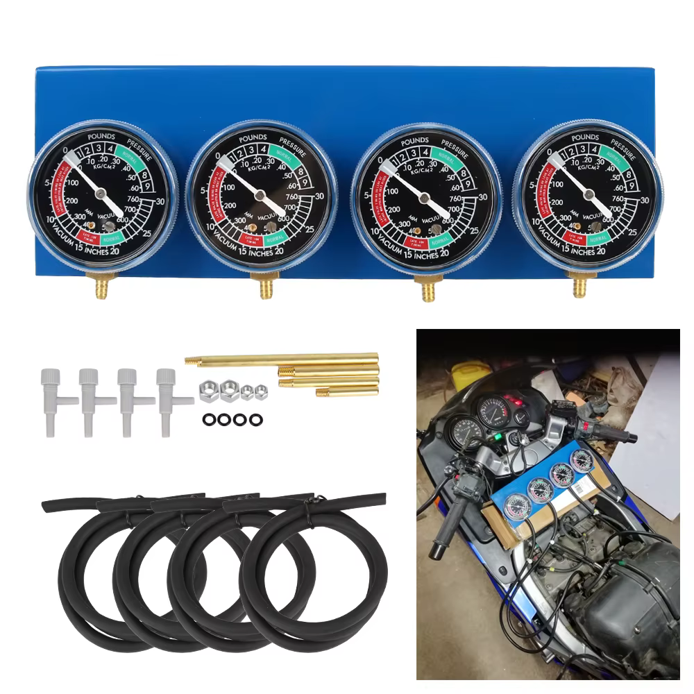 Synchroniseur de carburateur de moto pour testeur d'allumage de 2/4 cylindres