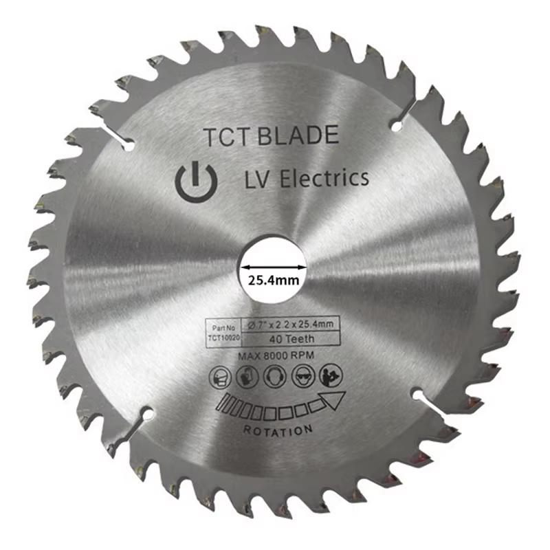 Kamolee lame de scie circulaire électrique de 7 pouces 25.4mm pour la maison bricolage Compatible batterie Makita 18V