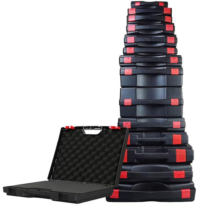Valise à Outils Professionnelle en Plastique Portable avec Éponge