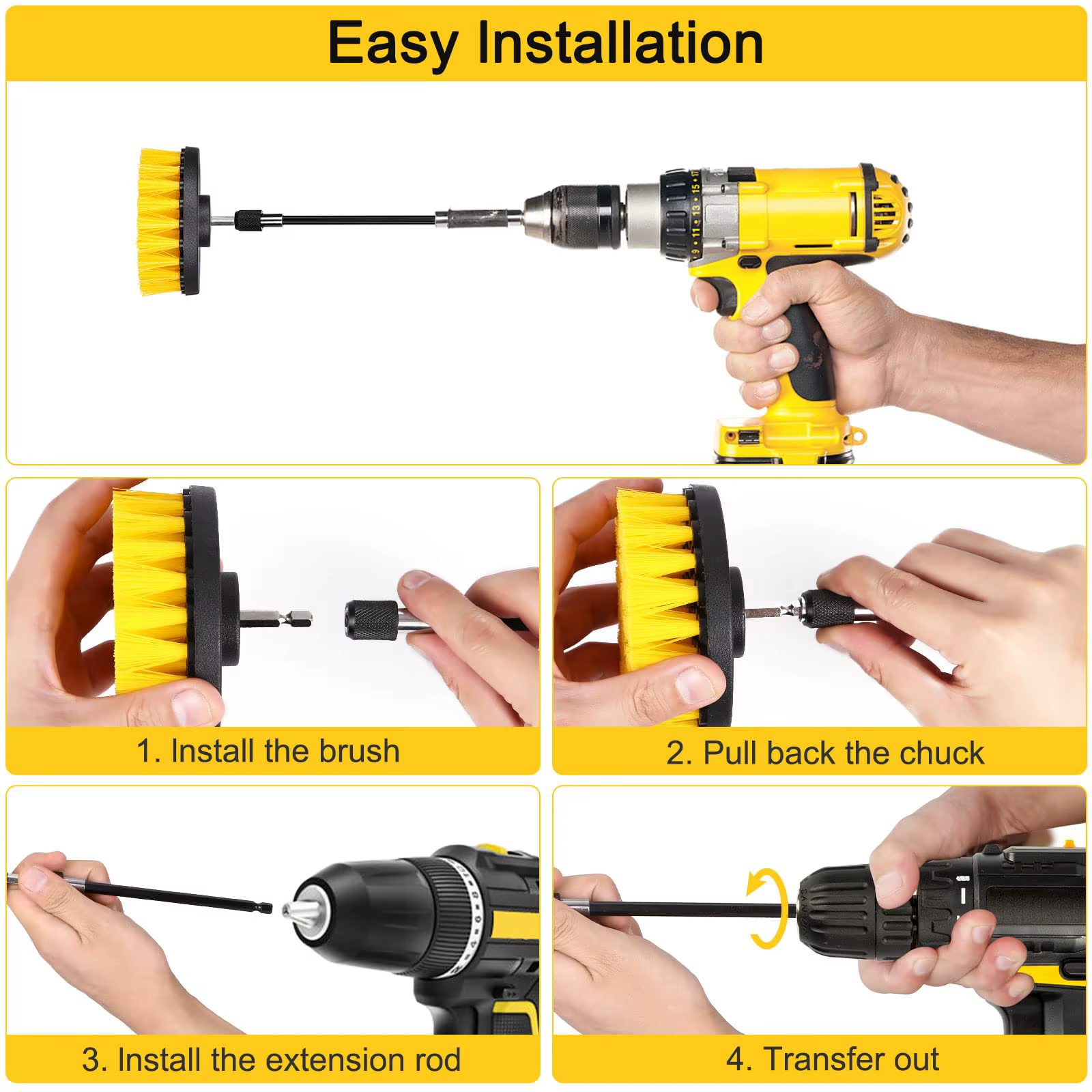 Ensemble de fixation de brosse de forage