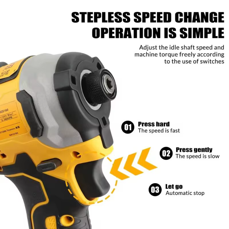 DEWALT DCF850 20V perceuse à percussion moteur sans brosse 205Nm vitesse Variable tournevis électrique pilote de