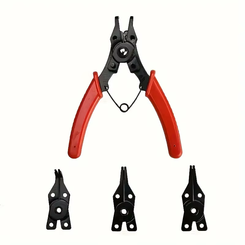 Pince multifonction 4-en-1 avec 4 têtes interchangeables