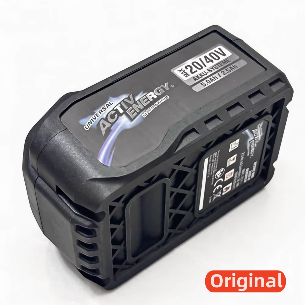 Batterie d'outil électrique 100% originale 2.5Ah/5Ah pour perceuse-visseuse électrique ACTIV ENERGY 20V 40V XYZ562SUD, meuleuse d'angle