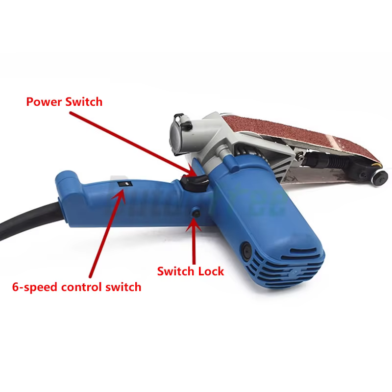 Ponceuse à bande électrique haute puissance 220V 550W 30*533mm