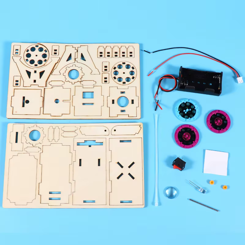 Kit de projet scientifique en bois, bricolage, jouet d'expérimentation scientifique, jouets d'apprentissage précoce pour enfants, cadeaux, projecteur d'anniversaire