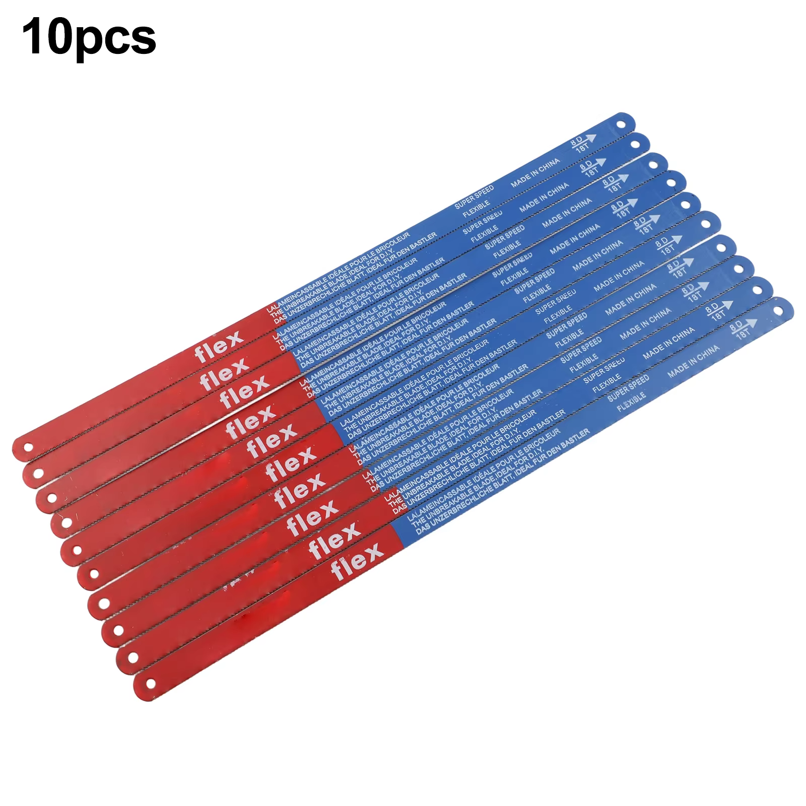 Lames de scie à main bimétalliques 300mm 14T/18T/24T – Lot de 10