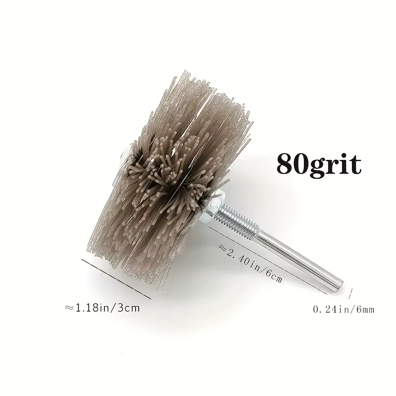 Brosse de polissage en nylon pour sculpture sur bois d'acajou