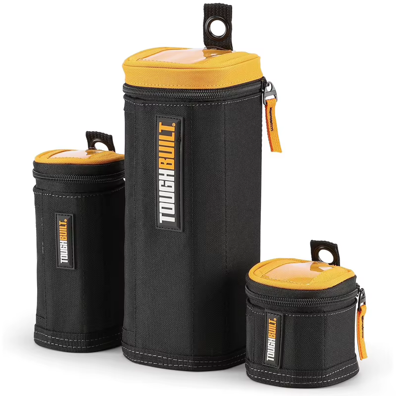 TOUGHBUILT TB-192-B Tour Softboxes 3 Pack Accessoires pour outils à vis Sac de rangement haute dureté résistant