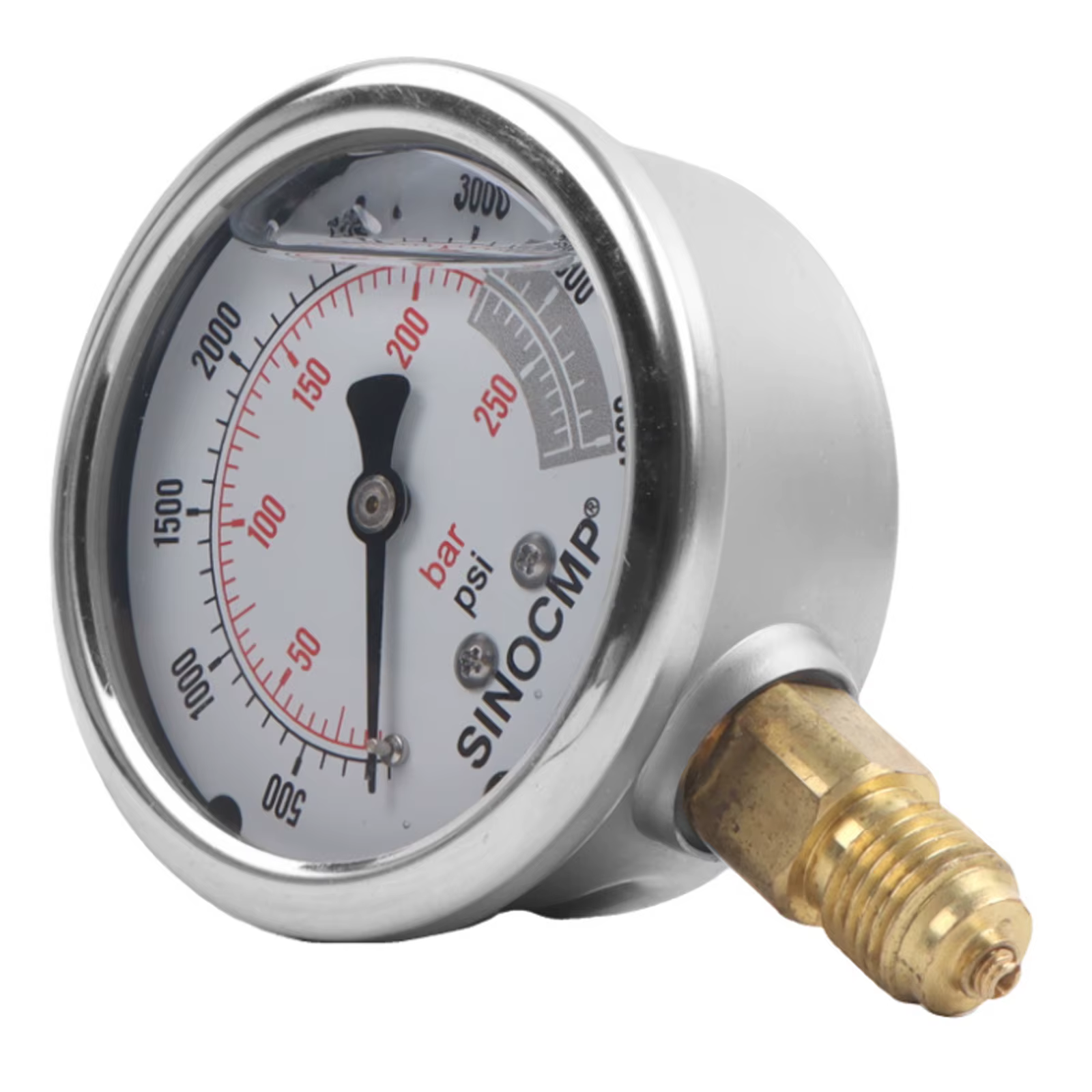 Manomètre hydraulique 25Mpa 250Bar 4000Psi Outil de mesure de la pression