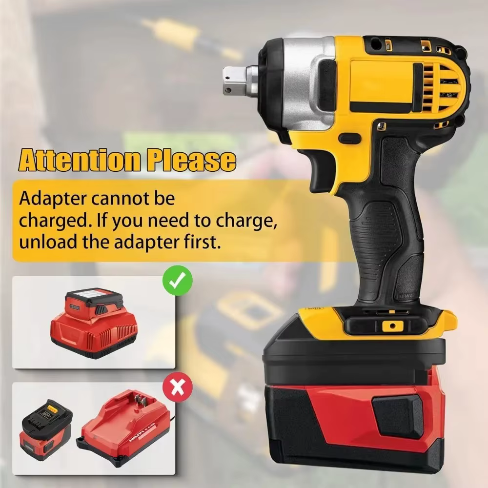 Adaptateur HLT22DW pour outil Hilti vers outil Dewalt 20V