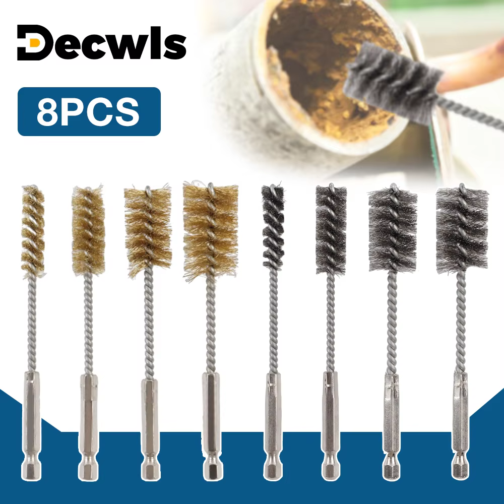 Ensemble de 4/8 brosses métalliques en acier inoxydable