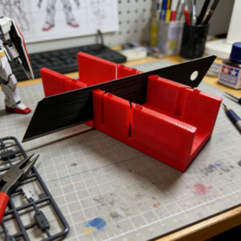 1 pièce Gabarit de coupe à onglets multi-angles pour le bricolage du cuir et du bois