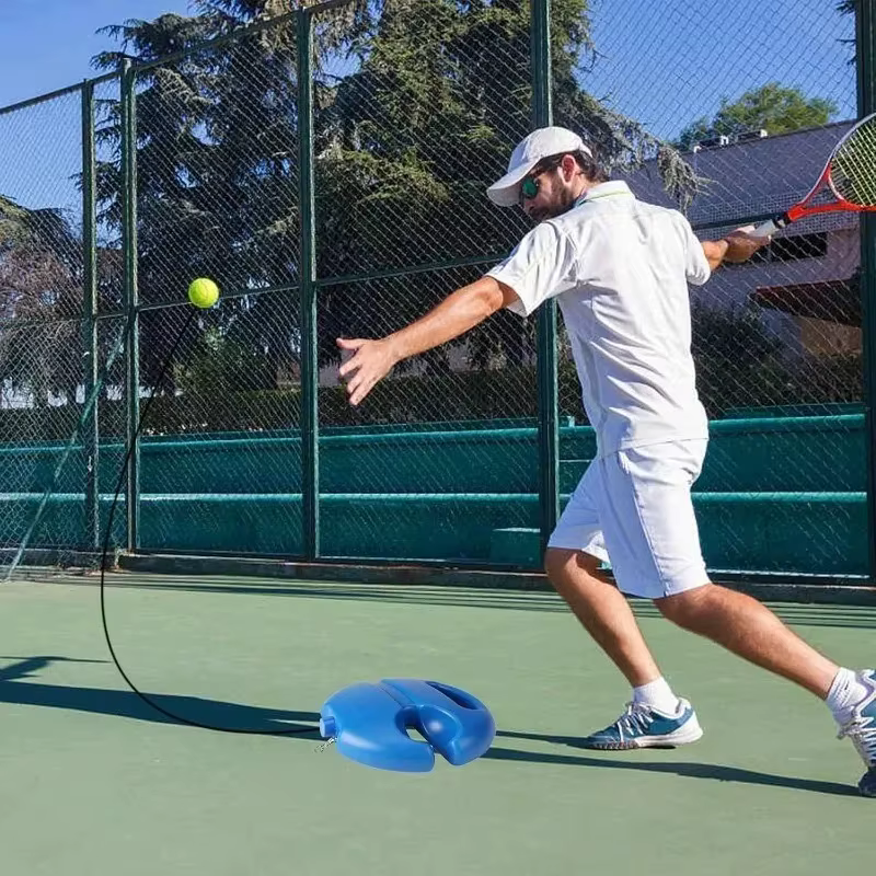 Aides d'entraînement de tennis professionnelles : bases avec corde élastique pour l'entraînement de la balle, entraîneur de tennis à rebond autonome, outil d'entraînement de tennis