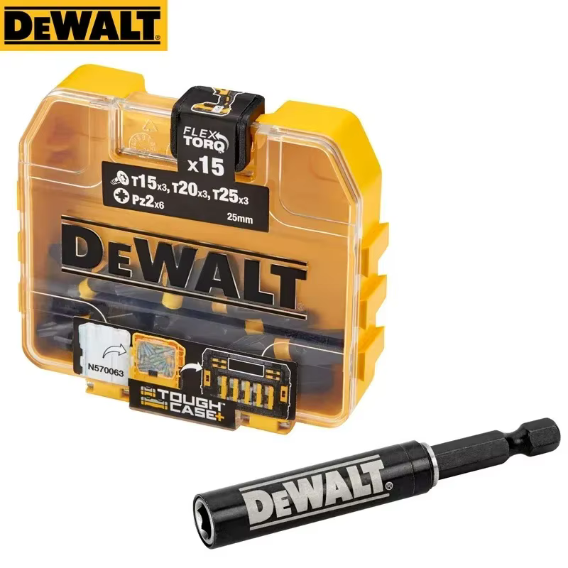 DEWALT – Kit de 16 embouts de tournevis et de forets avec supports magnétiques télescopiques