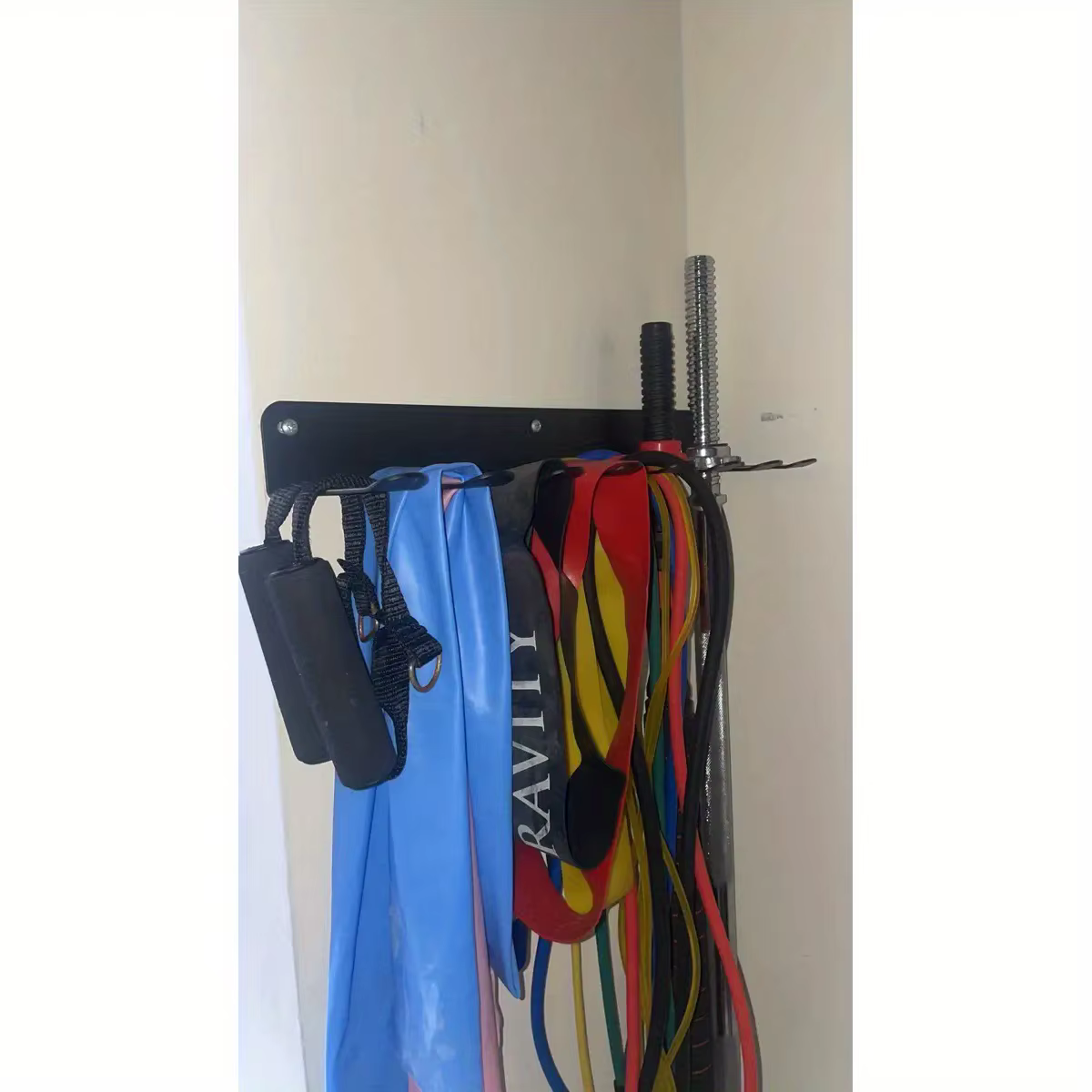 [Organisateur d'équipements de fitness] Organisateur multifonctionnel mural en fer noir pour équipements de fitness - Cadeau idéal pour la salle de sport à domicile