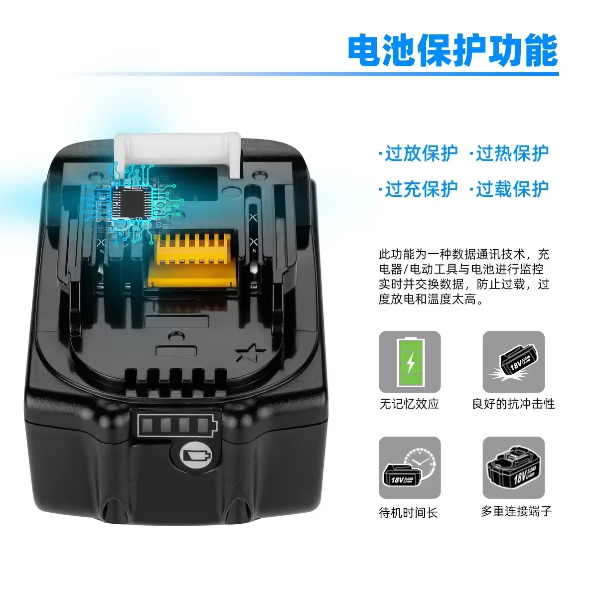 2025 pour Makita 18V 6.0Ah pour outils